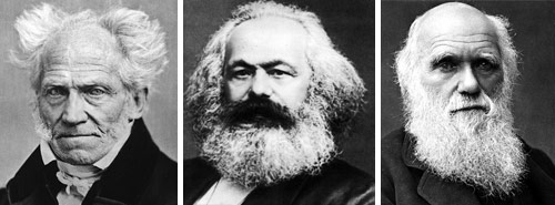 Schopenhauer, Marx en Darwin