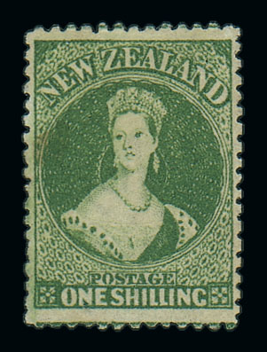 postzegel Nieuw Zeeland 1855