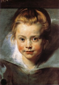 portret van Clara Serena door Rubens
