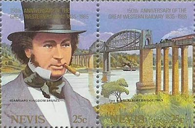 postzegels Isambard Kingdom Brunel