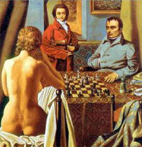 schaken met Napoleon