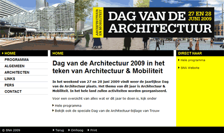 website dag van de architectuur