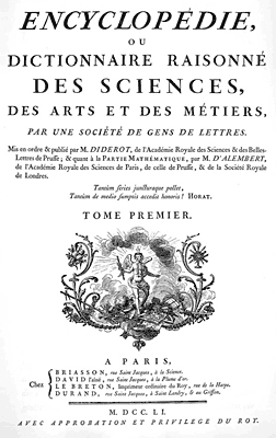 Encyclopedie 1751