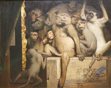 Affen als Kunstrichter