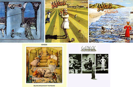 Genesis albums 1970-1974