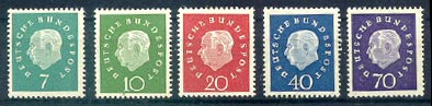 Theodor Heuss Briefmarken 1959