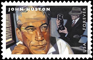 John Huston postzegel 2012