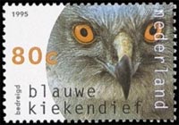 kiekendief op postzegel uit 1995