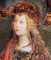 Lucrezia Borgia door Pinturicchio 