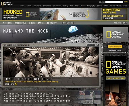 National Geographic 40 Anniversary Site