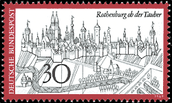 Rothenburg postzegel 1969