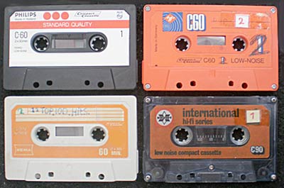 oude muziekcassettes 1975-1978