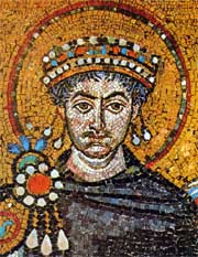 de Byzantijnse keizer Justinianus