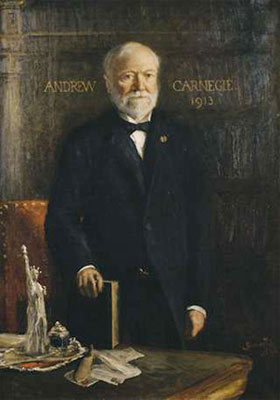 portret van Andrew Carnegie