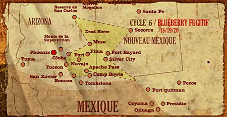 kaart New Mexico
