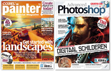 covers van Painter Magazine en Advanced Photoshop