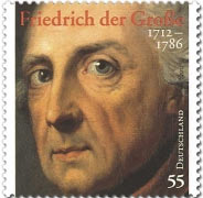 Friedrich II Briefmark 2012